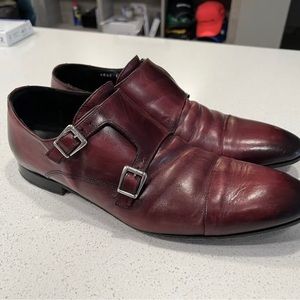 Massimo Matteo Monk Strap oxblood men’s size 11